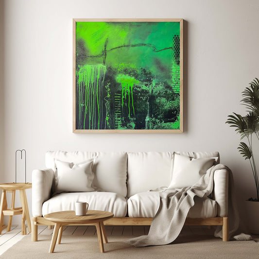 Unikat "Zwischen den Frequenzen" - 80 x 80 cm