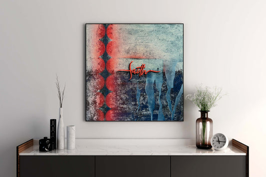 Unikat "Glaube als Wegweiser" - 60 x 60 cm