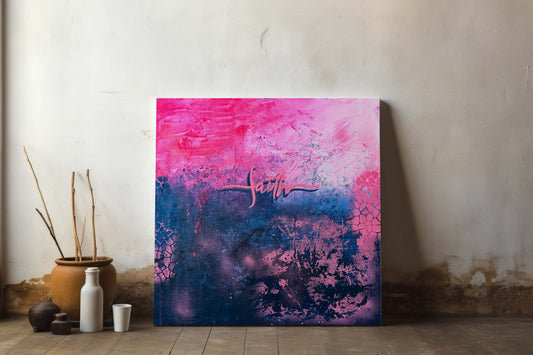 Unikat "Glaube in Farbe" - 60 x 60 cm