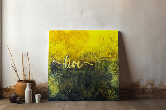 Unikat "Lichtspur des Lebens" - 60 x 60 cm
