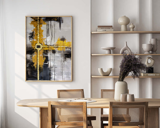 Unikat "Kreuzpunkt des Lichts" - 60 x 80 cm