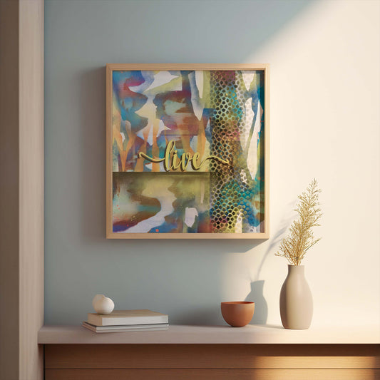 Unikat "Leben in Farbe" - 60 x 60 cm