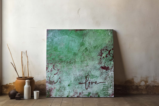 Unikat "Im Flüstern der Natur" - 60 x 60 cm