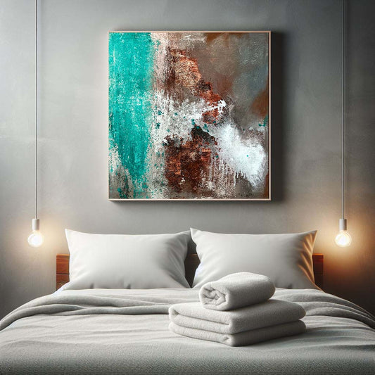 Unikat "Spuren der Elemente" - 50 x 50 cm