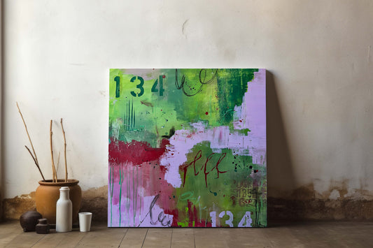 Unikat "Beginn irgendwo" - 60 x 60 cm