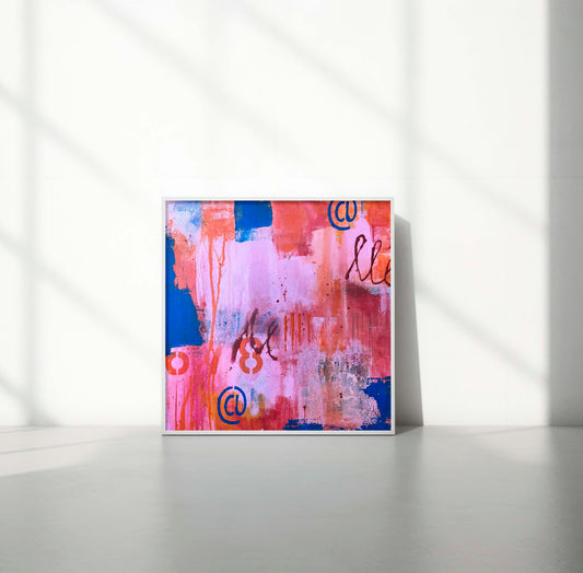 Unikat "Zwischen Zeichen und Stille" - 50 x 50 cm
