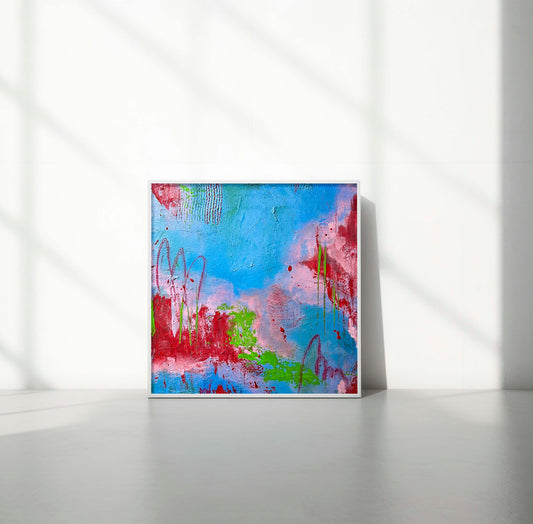 Unikat "Himmelsspuren" - 50 x 50 cm