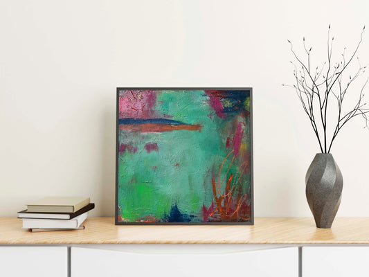 Unikat "Im Schweigen der Farben" - 50 x 50 cm