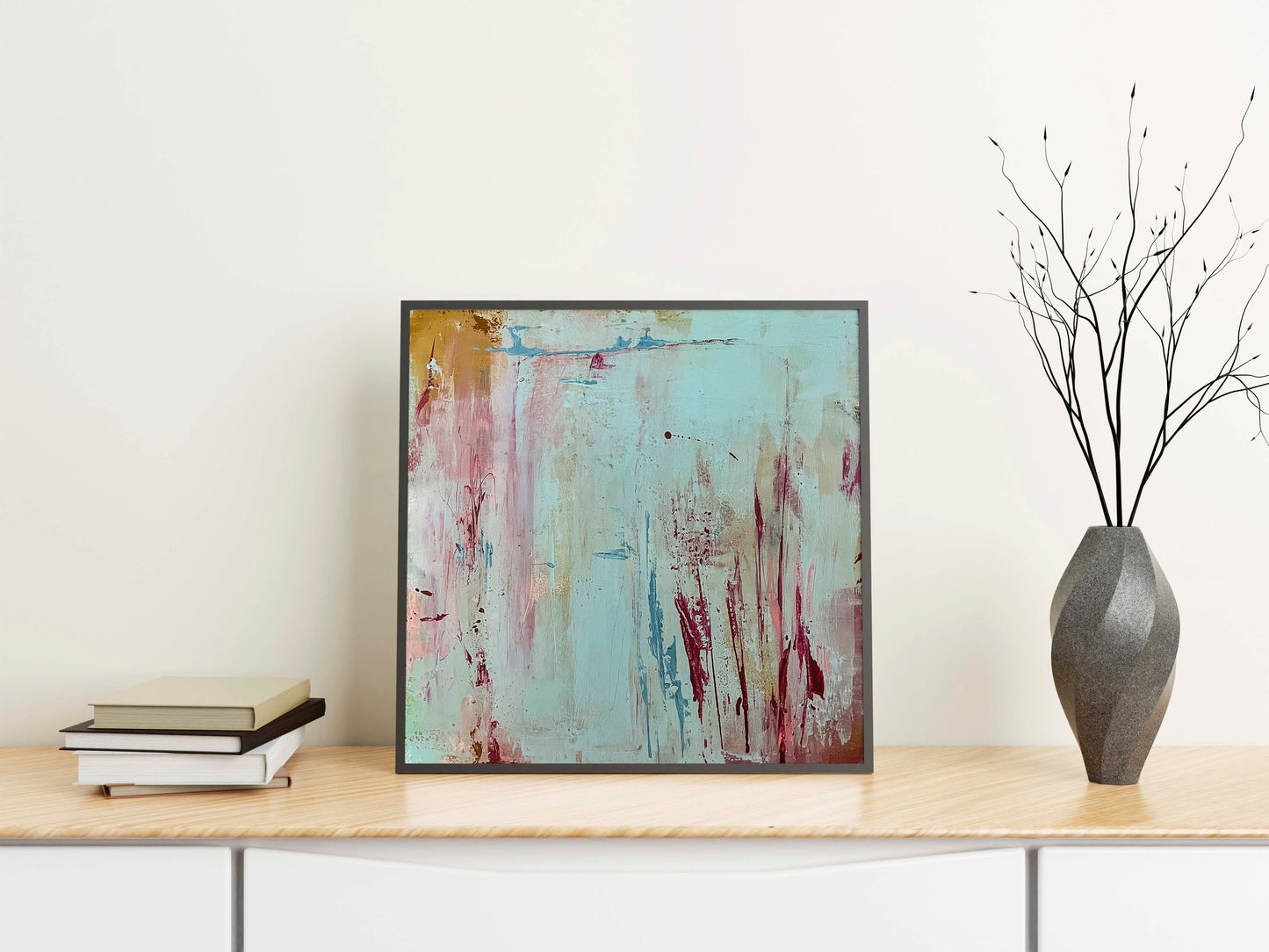 Unikat "Sanfte Spuren" - 50 x 50 cm