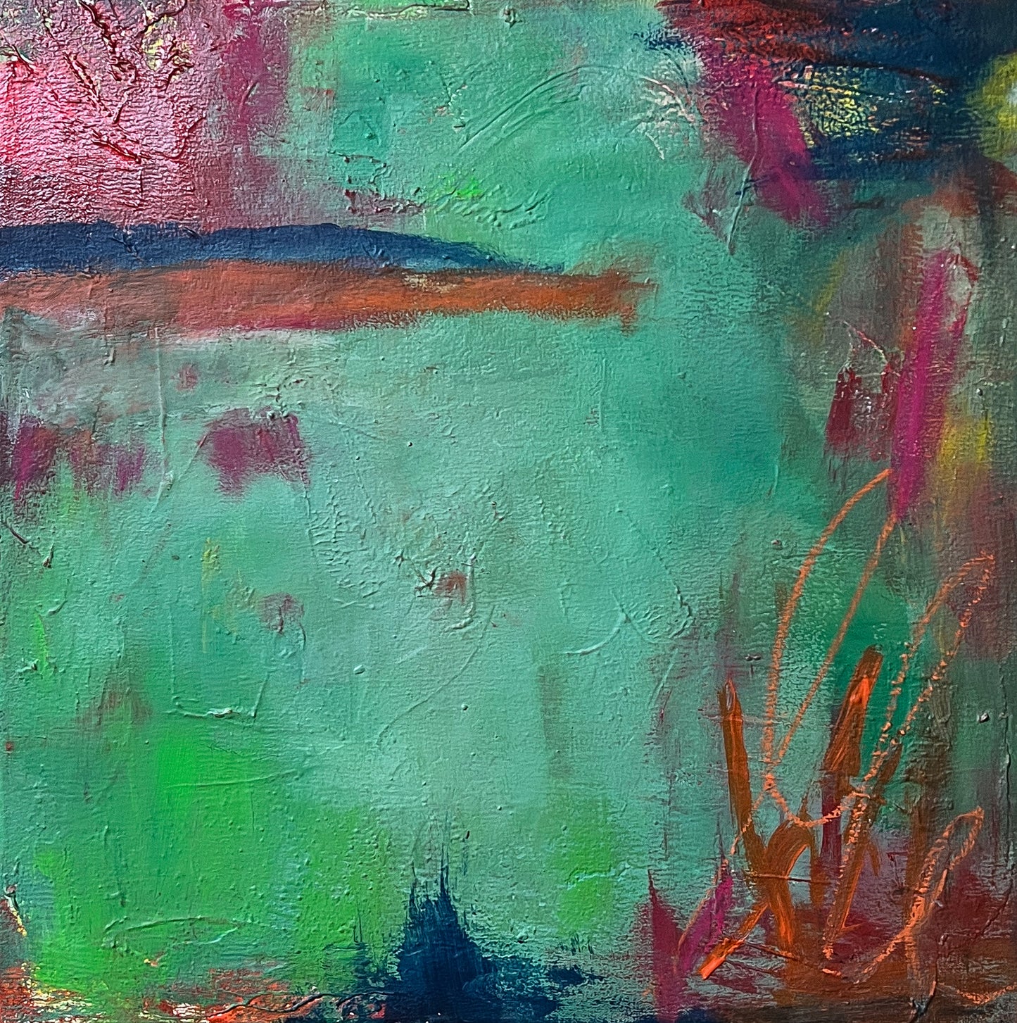 Unikat "Im Schweigen der Farben" - 50 x 50 cm