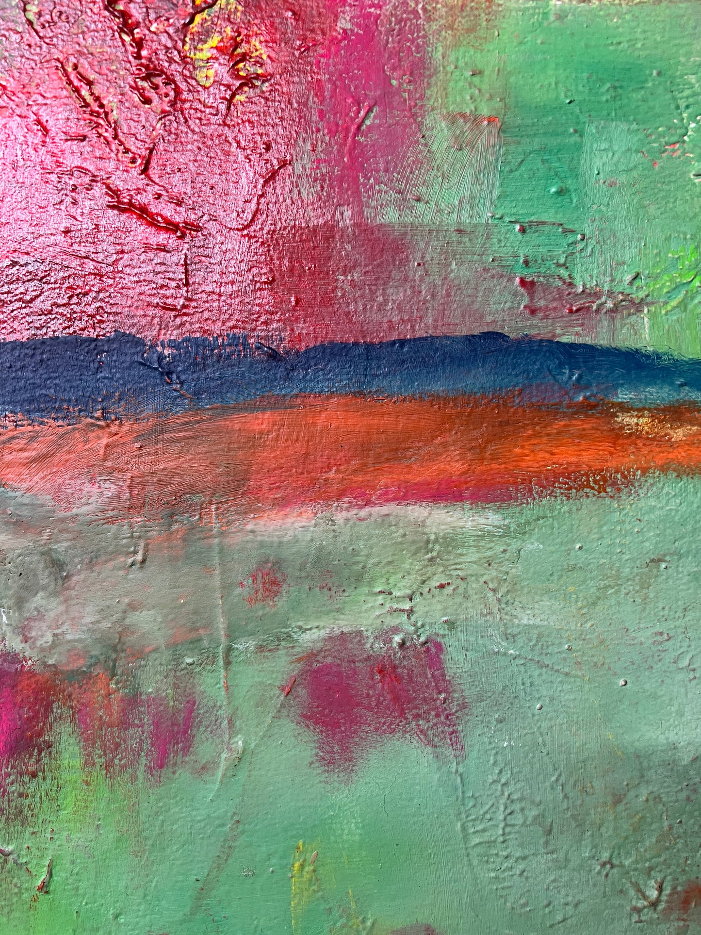 Unikat "Im Schweigen der Farben" - 50 x 50 cm