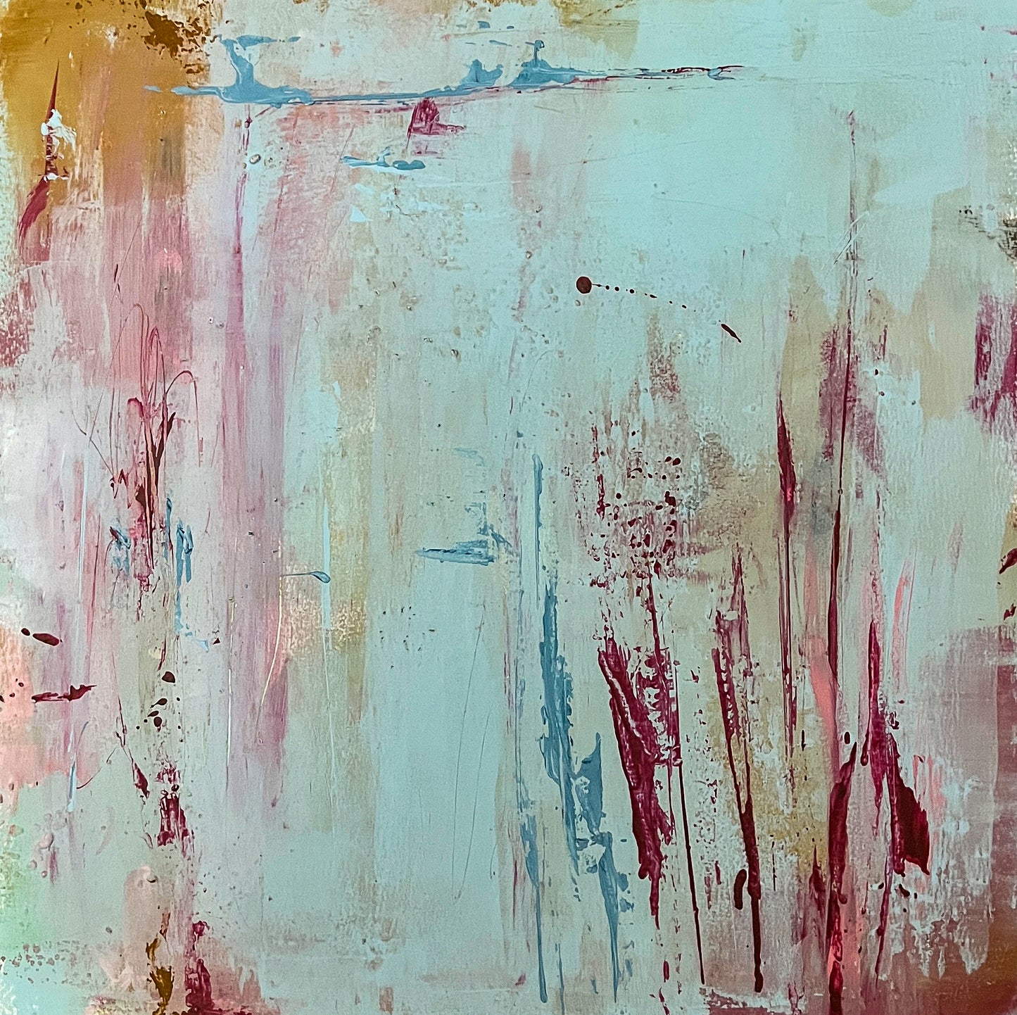 Unikat "Sanfte Spuren" - 50 x 50 cm